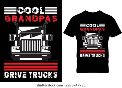 Truck driver t shirt design