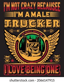 THE TRUCK DRIVER T-SHIRT DESIGN