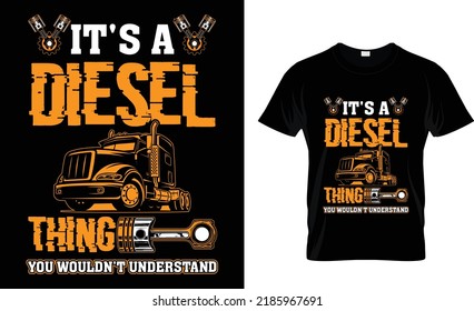 Truck driver T-shirt Design Template