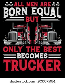 Truck driver t-shirt design trucker clothing art