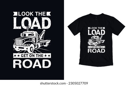 Truck driver vector t-shirt design