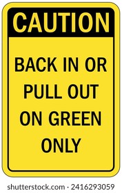 Truck driver warning sign and labels