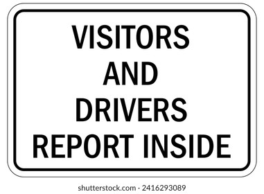 Truck driver warning sign and labels