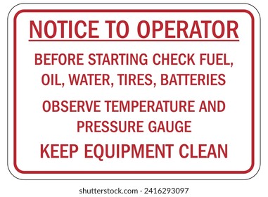 Truck driver warning sign and labels