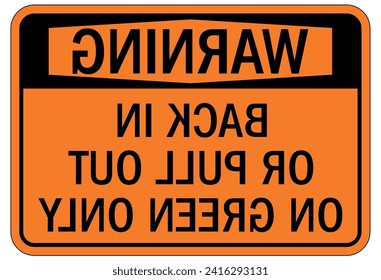 Truck driver warning sign and labels