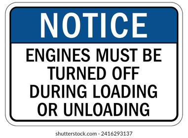 Truck driver warning sign and labels