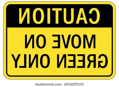 Truck driver warning sign and labels