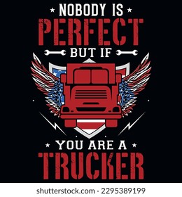Truck driving graphics tshirt design vector design 