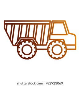 truck dump isolated icon