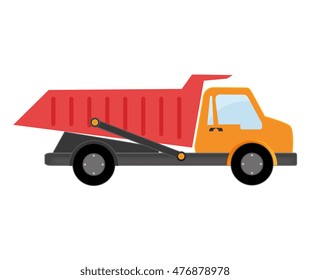 truck dumping dump construction