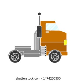 truck empty flat icon. flat illustration of food truck vector icon. food truck sign symbol