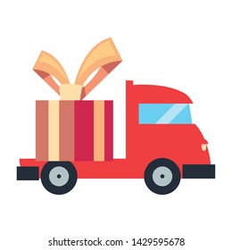 truck fast delivery logistic icon vectorillustrate