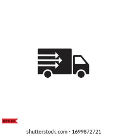 truck fast icon vector design illustration 