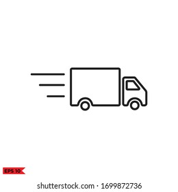 truck fast icon vector design illustration 