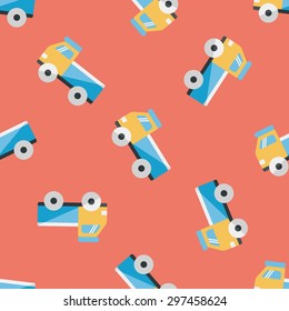 Truck flat icon,eps10 seamless pattern background