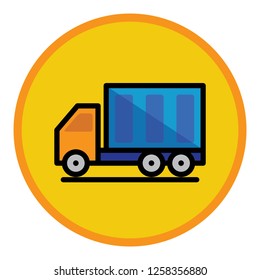 truck flat icons