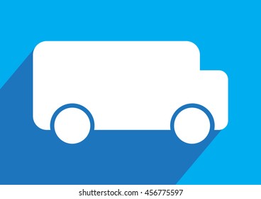 truck flat icon.transport icon