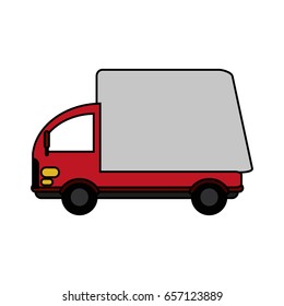 truck flat illustration