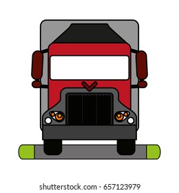 truck flat illustration