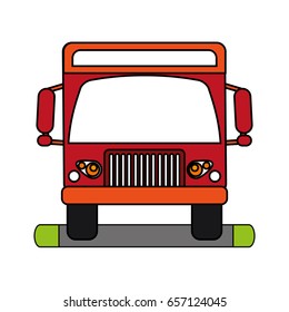 truck flat illustration