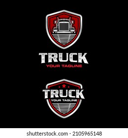 truck front view and truck bumper logo