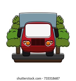truck frontview icon image 