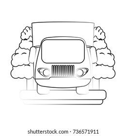truck frontview icon image