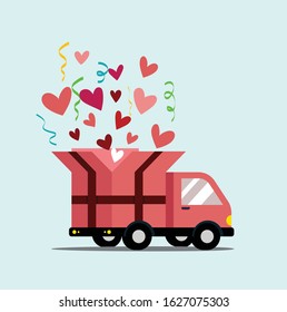 Truck Gift Box Of Love for Your Valentine