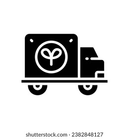 truck glyph icon. vector icon for your website, mobile, presentation, and logo design.