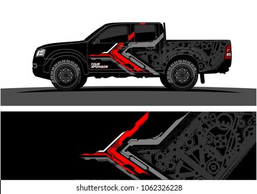 Truck Graphic. Abstract modern lines graphic design for truck and vehicle wrap and branding stickers