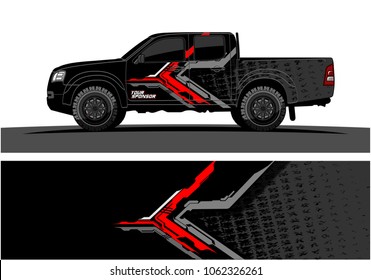 Truck Graphic. Abstract modern lines graphic design for truck and vehicle wrap and branding stickers