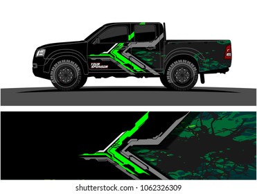 Truck Graphic. Abstract modern lines graphic design for truck and vehicle wrap and branding stickers