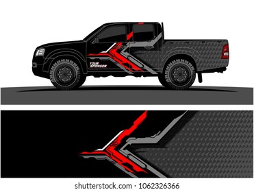 Truck Graphic. Abstract modern lines graphic design for truck and vehicle wrap and branding stickers