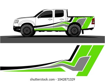 truck graphic background kit vector