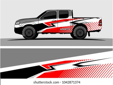 truck graphic background kit vector