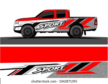 truck graphic background kit vector