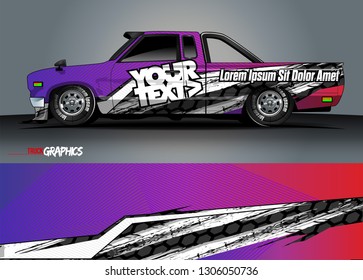truck graphic background vector. abstract purple lines vector with modern camouflage design concept  for car and vehicles graphics vinyl wrap 