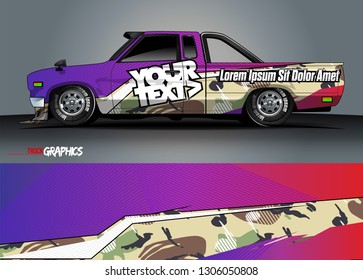 truck graphic background vector. abstract purple lines vector with modern camouflage design concept  for car and vehicles graphics vinyl wrap 