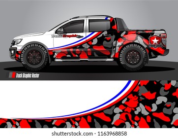 truck graphic decal. abstract stripe background designs for branding and vehicle livery 