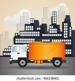Truck graphic design , editable graphic