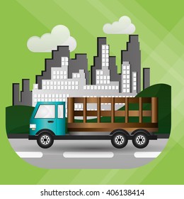 Truck graphic design , editable graphic