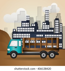Truck graphic design , editable graphic