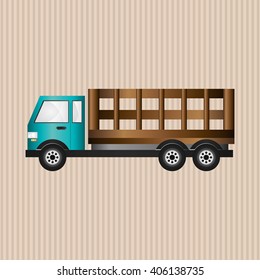 Truck graphic design , editable graphic