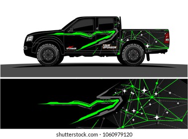 truck Graphic kit. Abstract graphic for car, boat and vehicle wrap