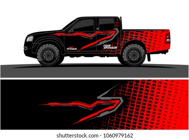 truck Graphic kit. Abstract graphic for car, boat and vehicle wrap