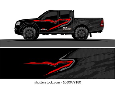 truck Graphic kit. Abstract graphic for car, boat and vehicle wrap