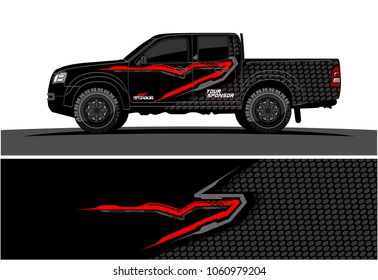 truck Graphic kit. Abstract graphic for car, boat and vehicle wrap