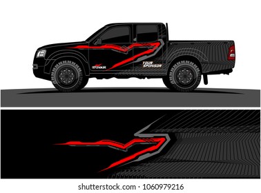 truck Graphic kit. Abstract graphic for car, boat and vehicle wrap
