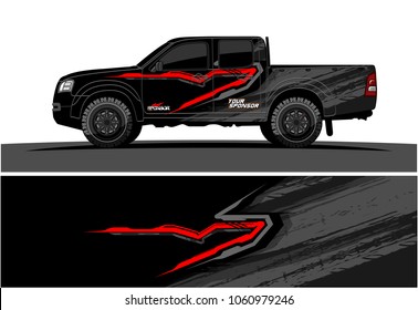 truck Graphic kit. Abstract graphic for car, boat and vehicle wrap