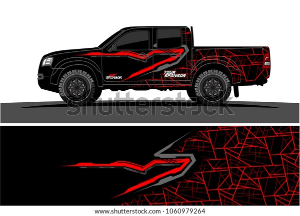 truck Graphic kit. Abstract graphic for car, boat
and vehicle wrap